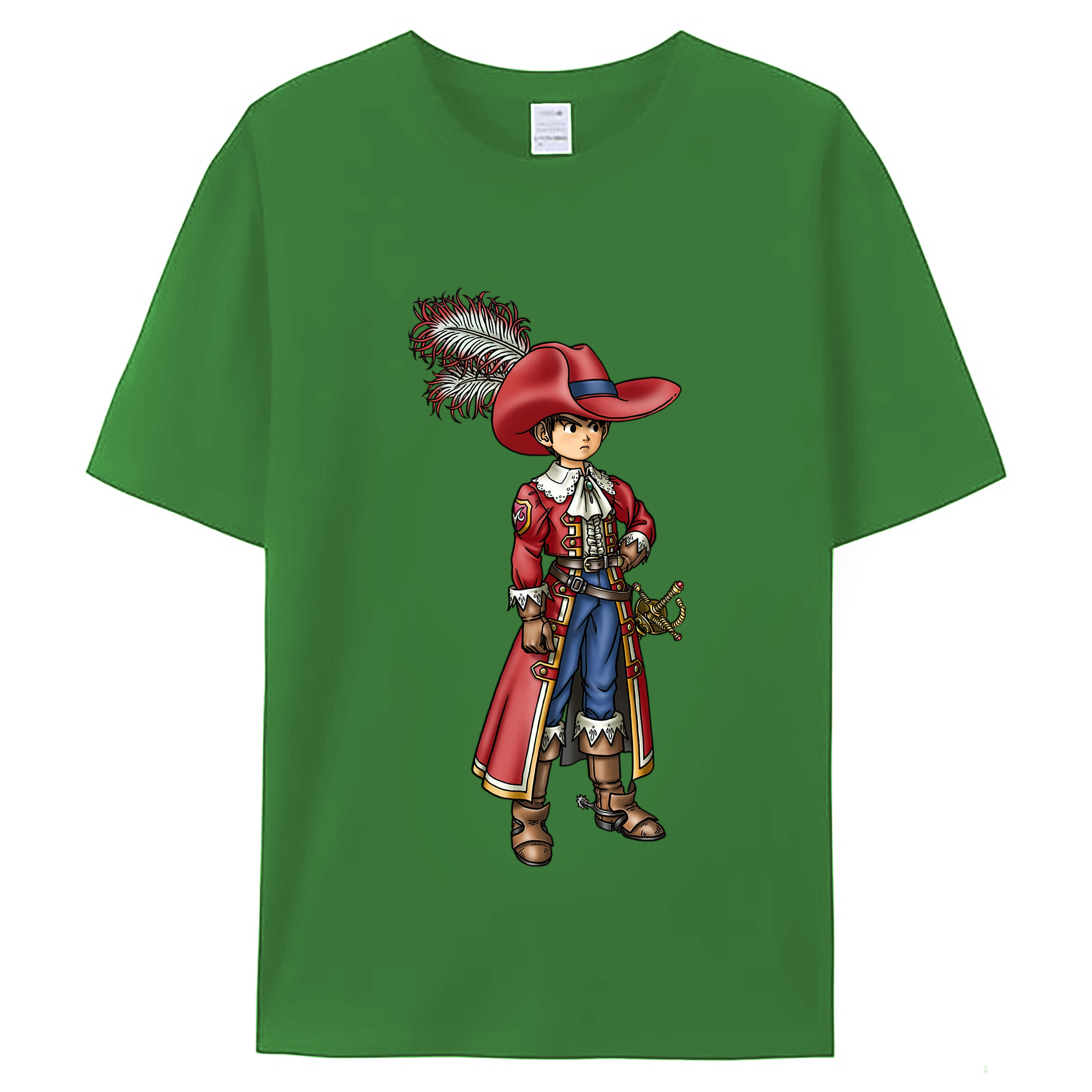（画像用） ドラゴンクエスト Doragon Kuesuto Dragon Quest レディースカジュアルプリントTシャツ（綿100％）
